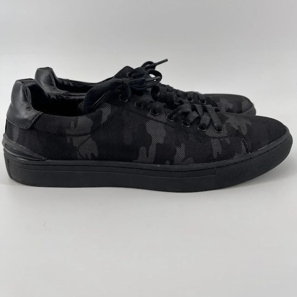 Steve Madden Men's 12 Black Camo Print Low-Top Sneakers Casual Athletic Shoes